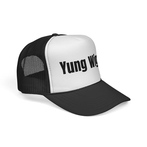 Trucker Cap — Yung Wigga Black & White Mesh Hat